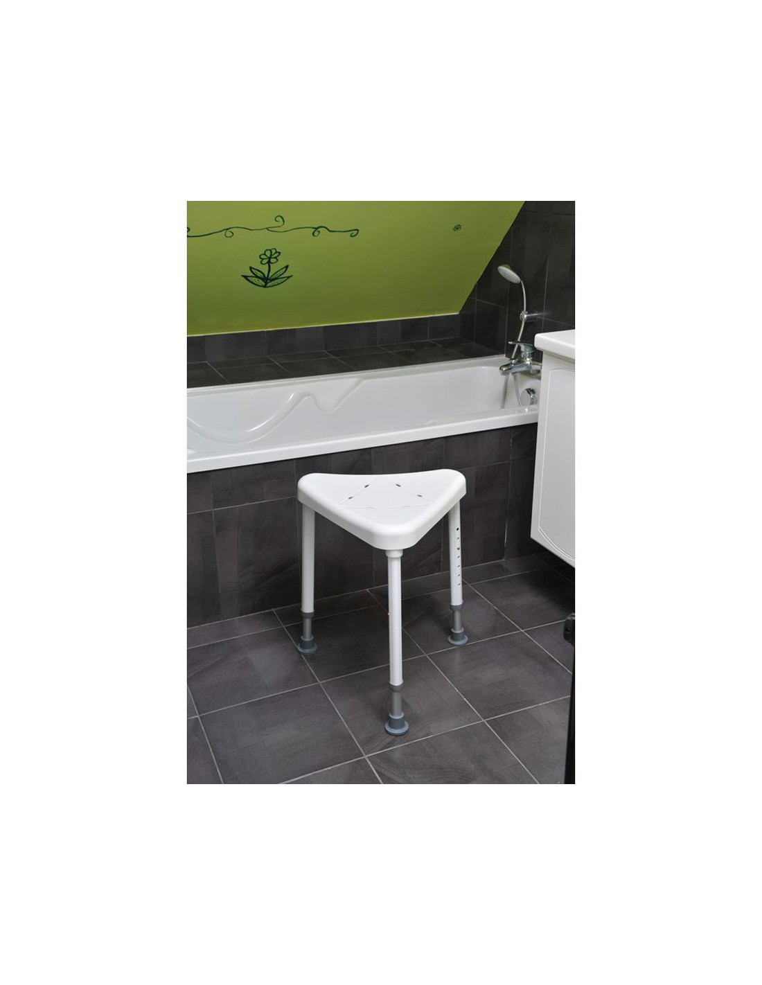 Tabouret de douche de coin Sumatra - Standard