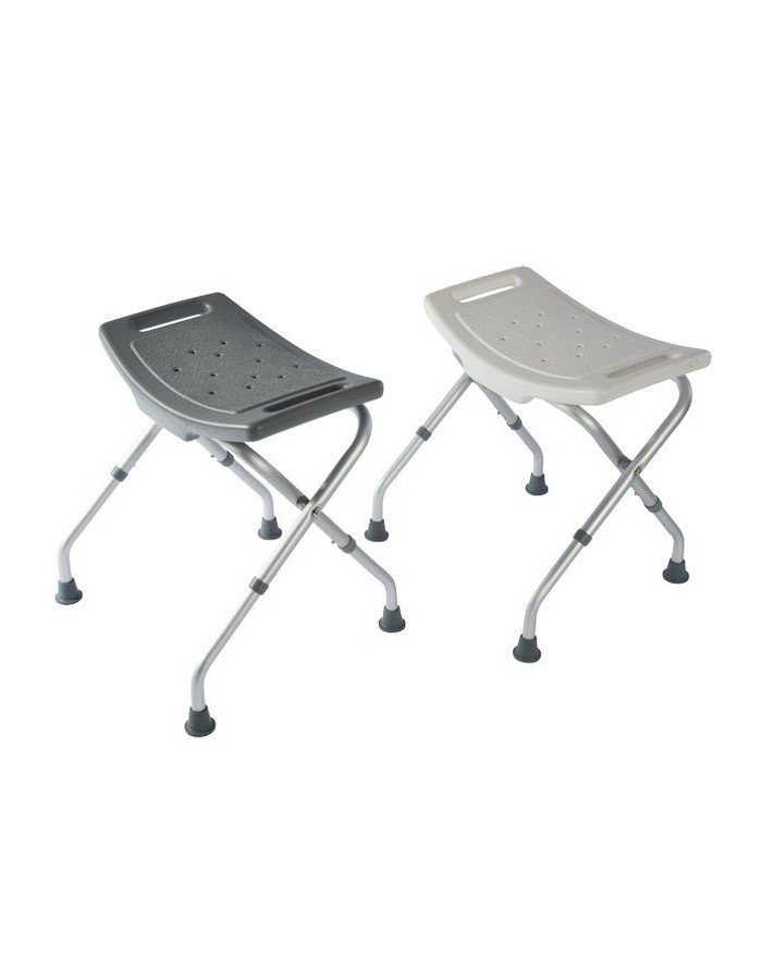 Tabouret de douche pliant Bora - Gris