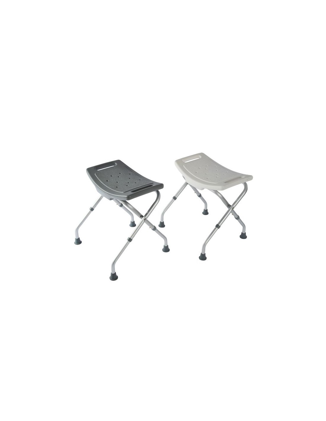 Tabouret de douche pliant Bora - Gris