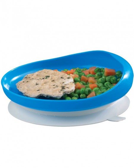 Assiette à rebord sur ventouse