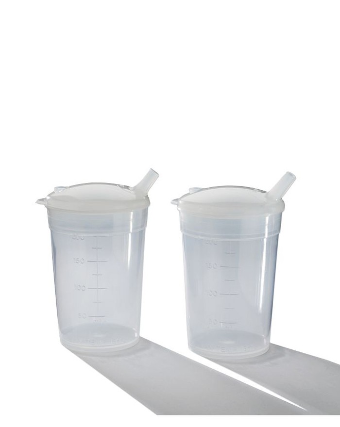 Lot de 2 verres plastiques Eco - Ouverture fine 4 mm