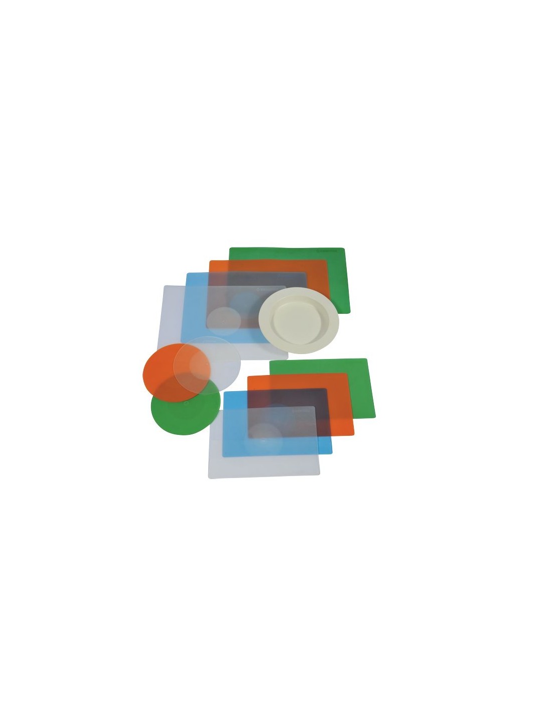 Set de repas antidérapant Ergo - Bleu - 20 cm