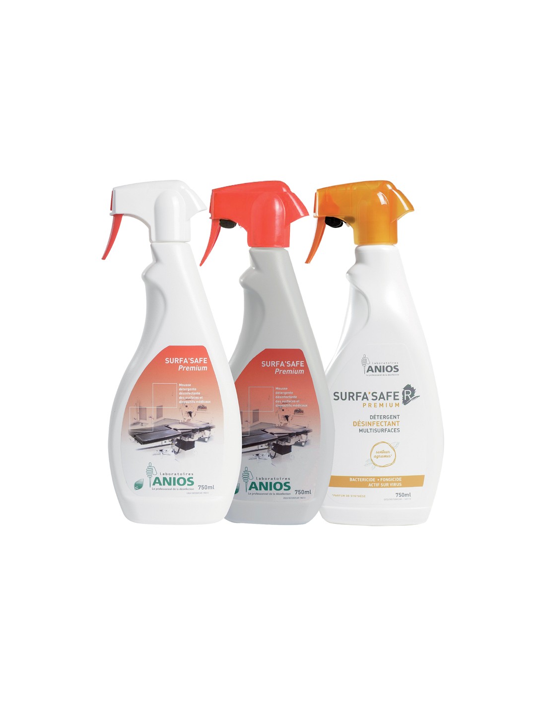 Mousse détergente désinfectante Surfa'Safe Premium ou Surfa'Safe'R Premium