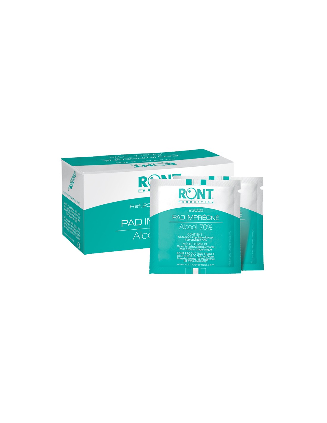 Lingettes imprégnées 70%